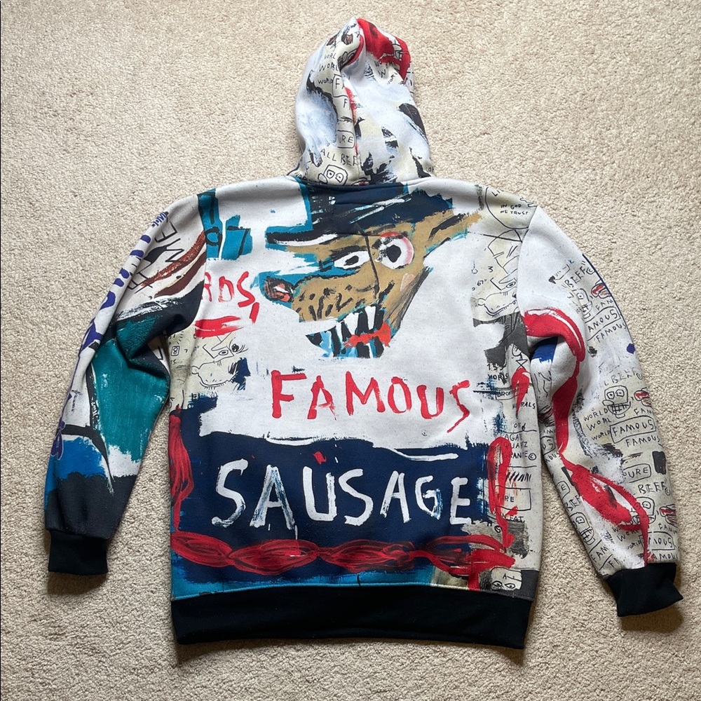 Members Only Jean-Michel Basquiat Multicolor Graphic Hoodie - Picture 10 of 10